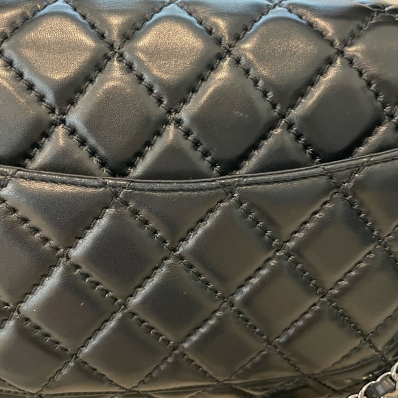 Chanel Easy Carry Flap 2015 Black Lambskin Silver HW almost new condition *Trade - Picture 16 of 17